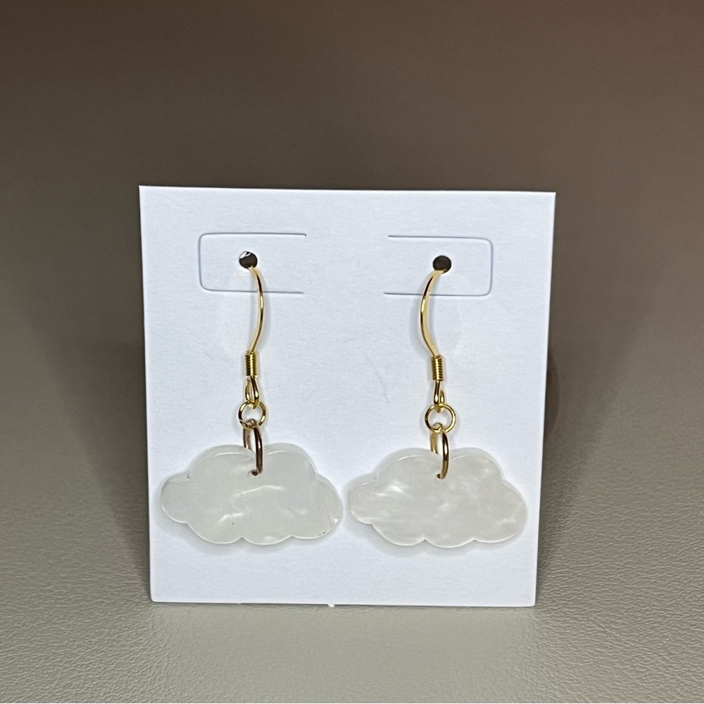 Cloud Earrings 18k Gold Plated Nickel Free
